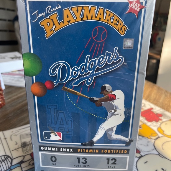Accents | Jerry Rices Playmakers Gummi Snax Mlb La Dodgers Vintage 201 ...